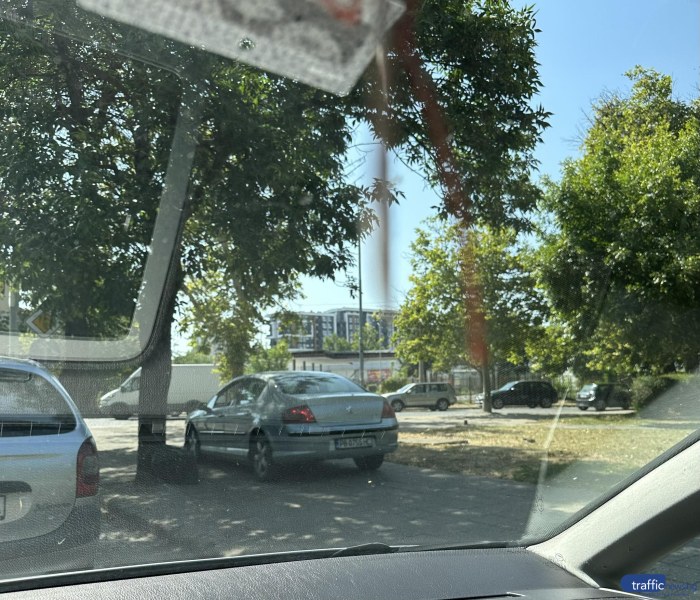 И това се случи в Пловдив! Шофьор изпревари коли през тротоара