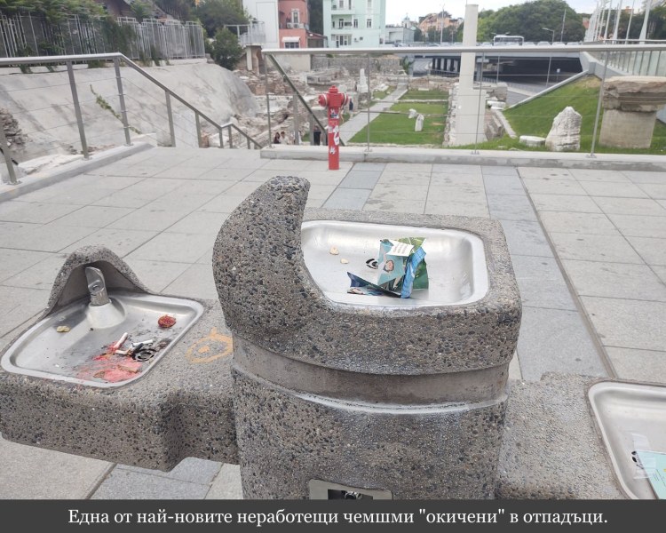 Кошчета за боклук - така пловдивчанин описва чешмите в града