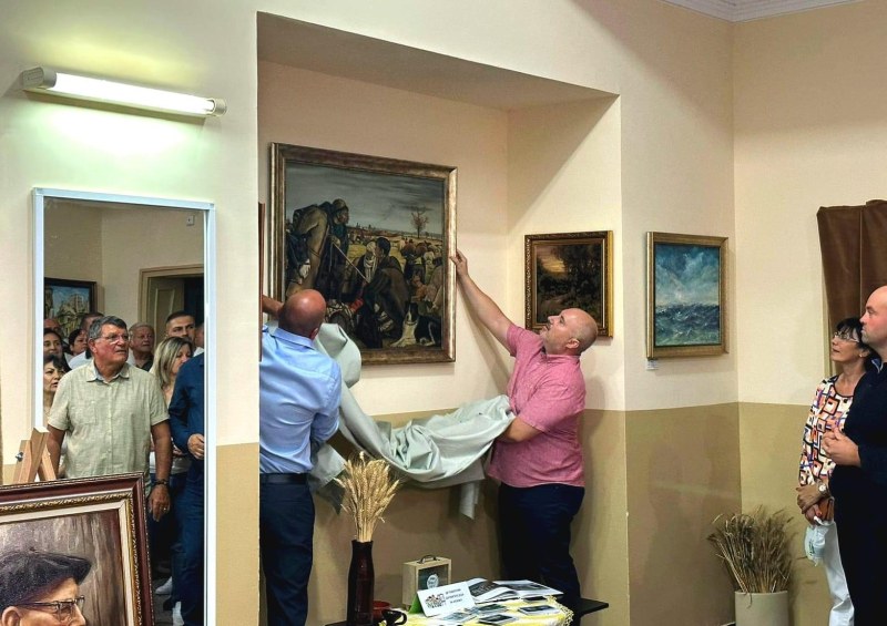 Уникално копие на известна картина на Златю Бояджиев показаха на изложба в Брезово