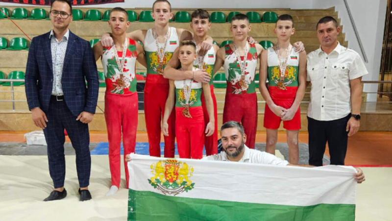 Медал за България на на Балканското първенство по спортна гимнастика