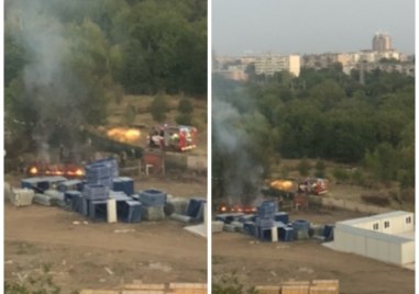 Пожар до Транспортна болница в Пловдив