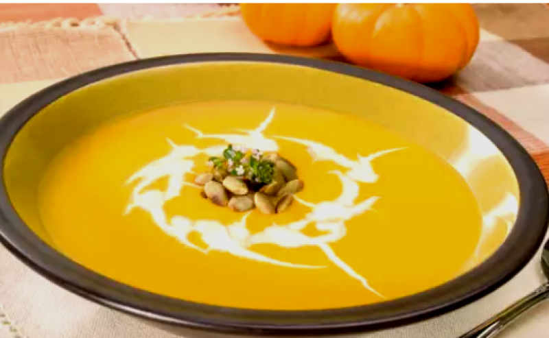 Есенна супа от тиква и кестени - много вкусна и полезна