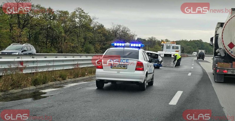 Катастрофа стана на АМ “Тракия“ в посока Пловдив