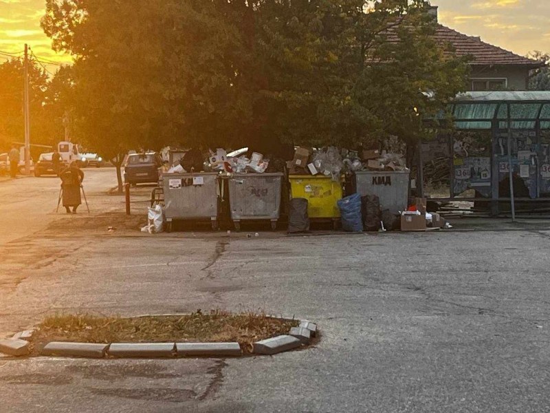 Мизерия с преливащи кофи за боклук в пловдивско село, КМД върши през пръсти работата си