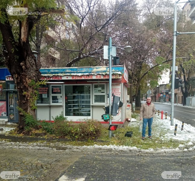 Клон отнесе светофар на кръстовище в Пловдив