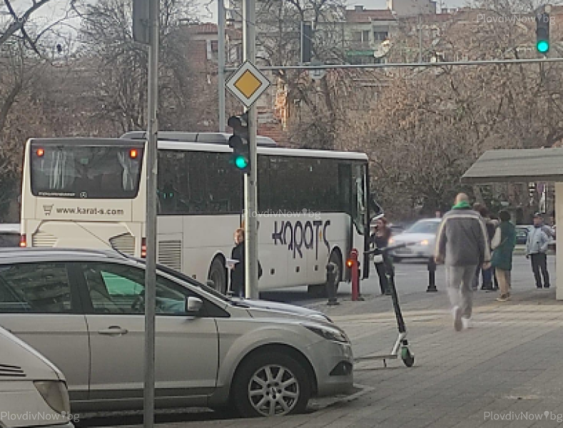 Инцидент с автобус стана в Пловдив