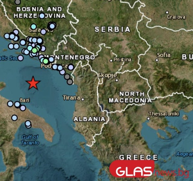 Силно земетресение разлюля част от Балканите