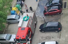 Кола се запали в центъра на Пловдив