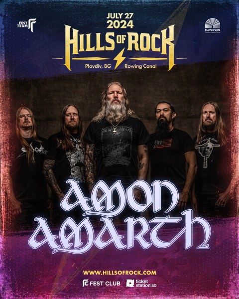 Шведските супергерои Amon Amarth са третият хедлайнер на HILLS OF ROCK 2024