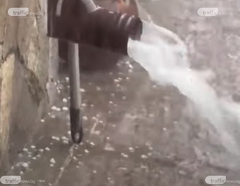 Градушка удари пловдивско село