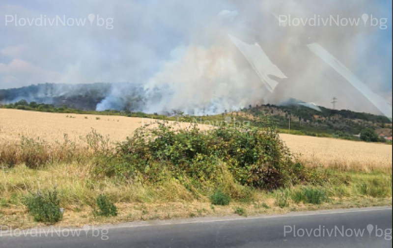Четири пожара на голям фронт горят в Брезовско, Калояновско и край Хисаря