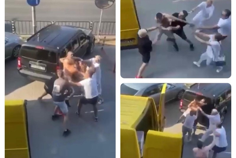 Бой в Кършияка послед бял ден! Мъже и жени се включиха в разтърваването ВИДЕО