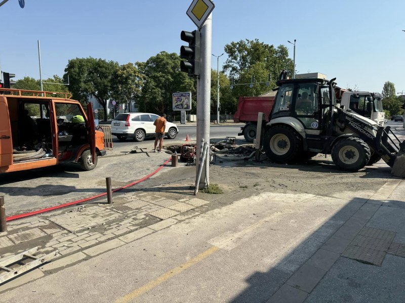 Отстраниха голямата ВиК авария на бул. „Санкт Петербург“