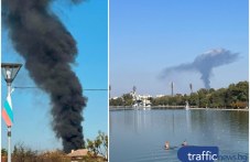 Голям пожар в Скутаре, чул се е взрив