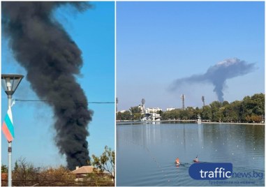 Голям пожар в Скутаре, чул се е взрив