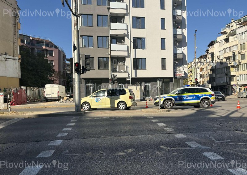 Такси блъсна момиче в Пловдив, пресичало на зелено