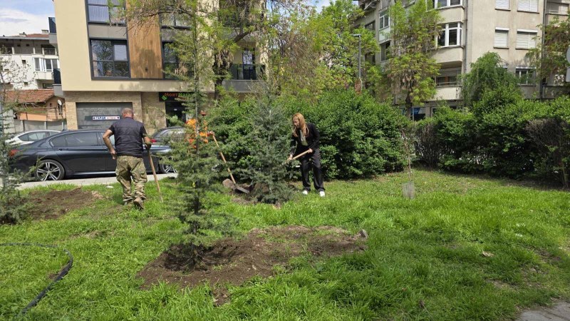 Район “Северен“ отбеляза Денят на Земята с облагородяване на площад “Антон Чехов“