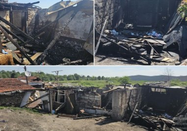 Гърмежи и пламъци навръх Гергьовден - огън изпепели три постройки в Столипиново