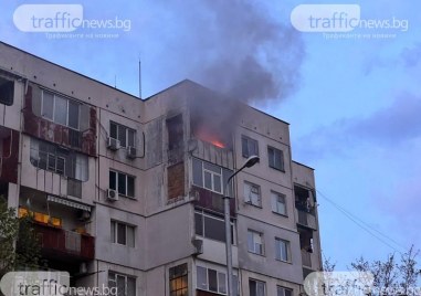 Жена пострада при пожар в дома си в район „Тракия“