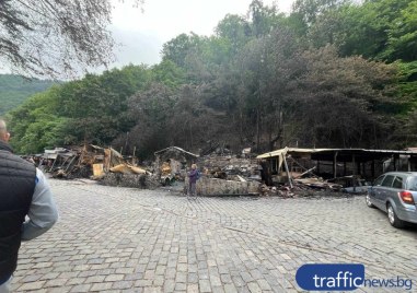 Пожар е изпепелил заведение в Бачково