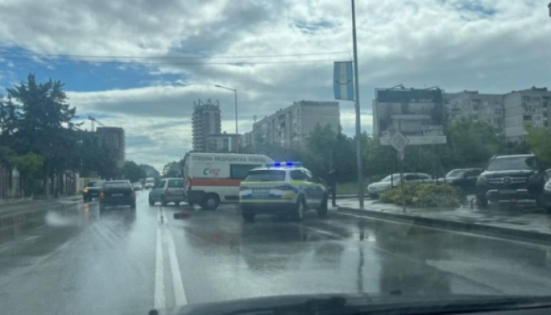 Катастрофа стана на оживен булевард в Пловдив