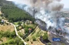 Трети пожар бушува в Пловдивско, над 20 екипа огнеборци са на терен