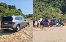 След опит за бърз достъп до морето: Пловдивчанин затъна с джипа си на плаж „Перла“ в Приморско