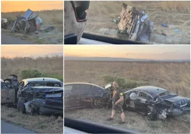 Жестока катастрофа с 6 автомобила на АМ “Тракия“ в посока Пловдив ВИДЕО