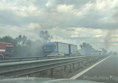 Локализираха пожара край АМ “Тракия“