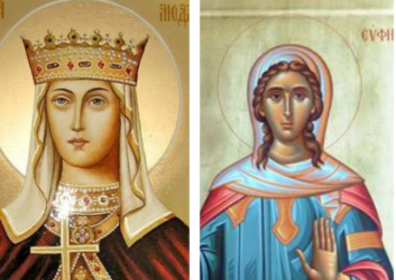Светите мъченици Людмила и Евфимия Всехвална почита Църквата днес