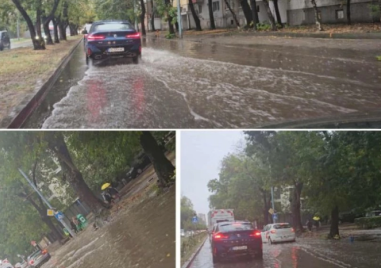 Още един новоремонтиран булаверд в Пловдив е под вода ВИДЕО