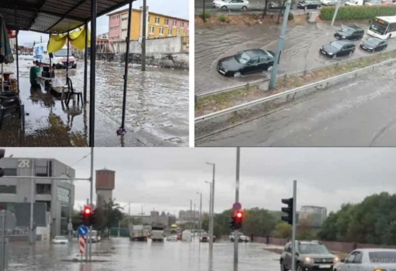 Десетки коли се оказаха блокирани във вода в Пловдив