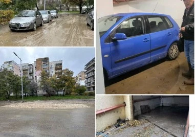 Вода блика от колите, потопени в подземния гараж след аварията в Тракия ВИДЕО