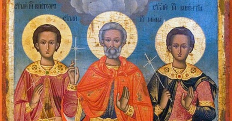 Светите мъченици Мина и Виктор почита Църквата днес