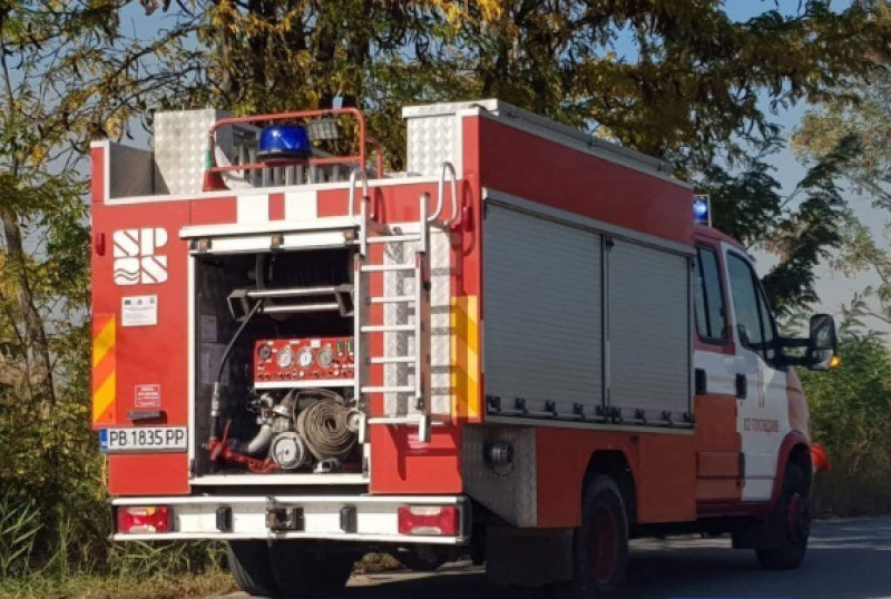 Павилион за вестници изгоря в Пловдив