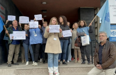 Служители на Териториалното статистическо бюро в Пловдив се включиха в националния протест