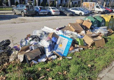 Улица в „най-зеления“ район на Пловдив отново е сметище