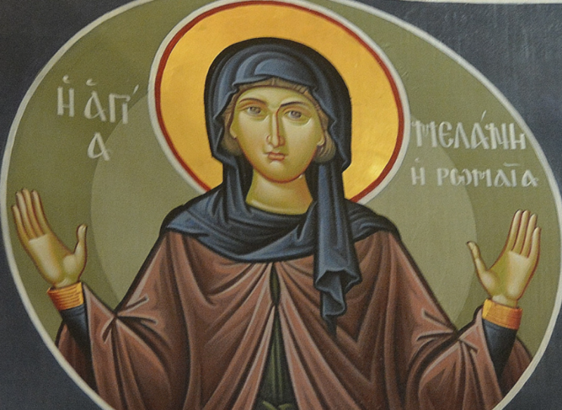 Преподобна Мелания Римлянка почита Църквата в последния ден на декември