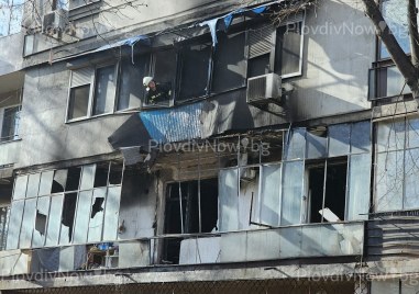 Взрив на газова бутилка и пожар в Гагарин