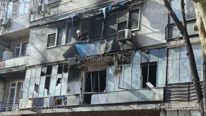 Взрив на газова бутилка и пожар в Гагарин