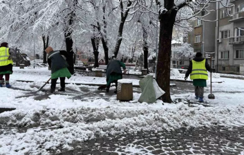 Над 1000 служители и техника на „Чистота“ и „Градини и паркове“ почистват Пловдив от снега