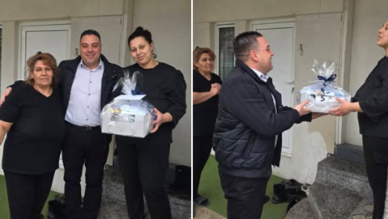 Кметът на Перущица уважи семейството на първото бебе за 2026