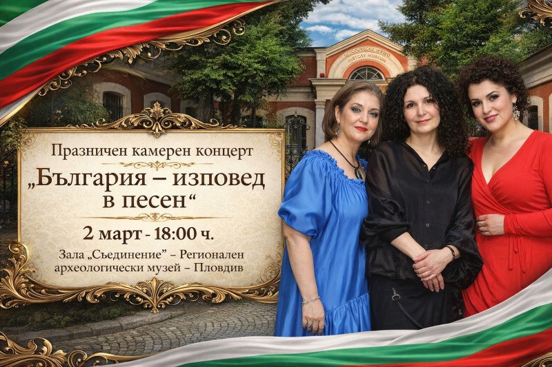 „България - изповед в песен“ - музикално преживяване в навечерието на 3 март