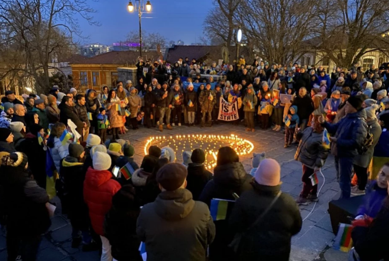 Украинската общност в Пловдив отбелязва 4 години от началото на войната