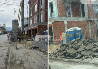 Строител в Коматево разкопа улица, стои на чакъл повече от месец