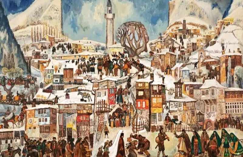 Монументалната картина “Две сватби“ на Златю Бояджиев ще бъде представена на търг