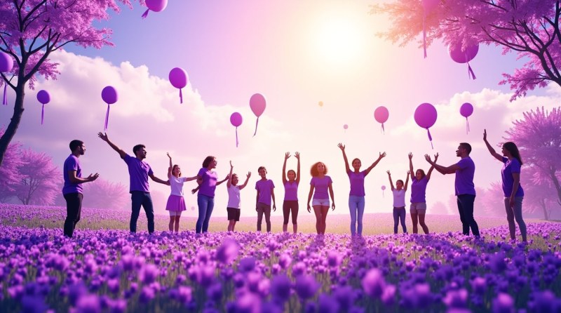 Ден на лилавото е - в знак на толерантност към хората с епилепсия