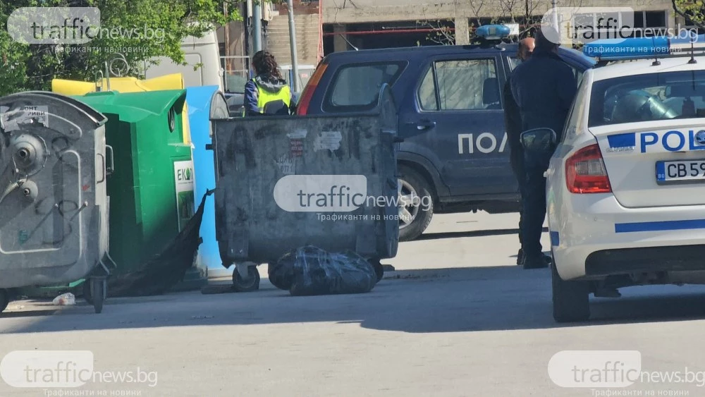 МВР - Пловдив: Намерен е чувал с части от човешко тяло край контейнер в Пловдив