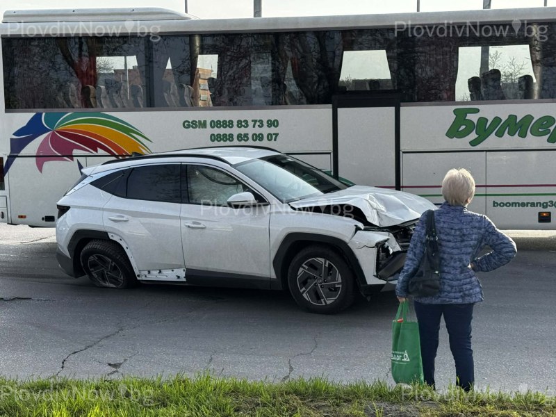 Катастрофа стана на натоварено кръстовище в Пловдив