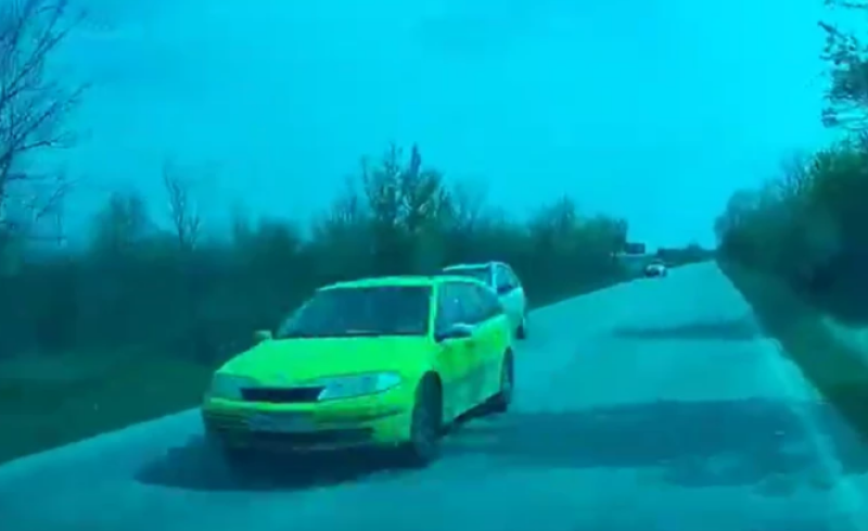 Рисково изпреварване на косъм от челен удар на пътя Пловдив-Хисаря